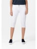Timezone Capri Denim Jeans Shorts Kurze Bermuda Tight AleenaTZ 3/4 in Weiß