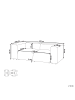 Beliani 2-Sitzer Sofa FALSTERBO in Beige - (W) 204 x (H) 70 x (L) 105 cm