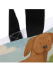 Mr. & Mrs. Panda Tasche Hund Dogge Design mit Spruch in Weiß