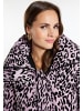 faina Steppjacke Mit Leo-Print in Mauve Leo