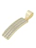 Adeliás Damen Anhänger aus 925 Silber mit Zirkonia in gold