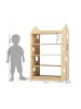 BusyKids Garderobenregal in Natur 120 x 75 x 41 cm