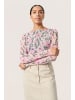 Soaked in Luxury Langarm-Bluse SLAnaika Lockere Passform in Pastel Lavender FLower