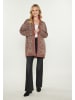 VIRITA Women Cardigan in Camel Multicolor