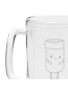 Mr. & Mrs. Panda Bierglas Beste Freunde Salz ohne Spruch in Transparent