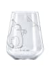Mr. & Mrs. Panda glas für rotwein Avocado Party Zeit ohne Spruch in Transparent