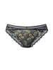 LASCANA Panty in schwarz-neon