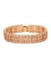 faina Women Crystal-Studded Bracelet in Rose Gold White