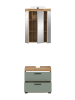 ebuy24 Badmöbelset Scout (2-teilig) Staubgrün 60 x 34 cm