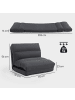 HOMCOM Bodenstuhl in Dunkelgrau 70L x 72B x 56H cm