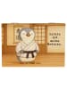 Mr. & Mrs. Panda Box Pinguin Karate Design mit Spruch in Weiß