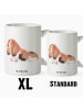 Mr. & Mrs. Panda Teebecher Hund Basset Hound ohne Spruch in Weiß