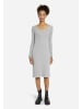 Elisa&me Strickkleid V-neck Knit Dress S3 in Hellgrau