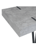Beliani Couchtisch ADENA in Grau/Schwarz - (W) 60 x (H) 43 x (L) 100 cm