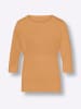 Sieh an! Rundhals-Pullover in apricot