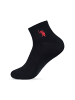 U.S. Polo Assn. U.S. POLO ASSN. Herren Halbsocken Quarter-Socken 6-er Pack P054 in Grau Meliert