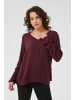 Kaffe Langarm-Bluse Amber Regular fit in Windsor Wine