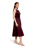 Vera Mont Cocktailkleid mit Gürtel in Strong Aubergine