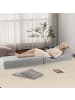 COSTWAY 4-in-1 Schlafsofa in Grau