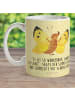 Mr. & Mrs. Panda Becher Schmetterling Zitronenfalter mit Spruch in Gelb Pastell