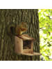 relaxdays Eichhörnchen Futterhaus in Natur