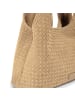 Les Visionnaires Paz Weave Schultertasche Leder 44 cm in soft tan