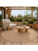 Snapstyle In- & Outdoor Teppich Porto Rund in sand