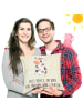 Mr. & Mrs. Panda Dekokissen Kuh mit Spruch in Vintage
