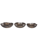 Beliani 3er-Set Dekoschale PINANG in Messing
