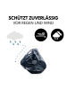 Hauck Universal Regenschutz für Babyschalen in schwarz,grau