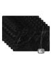 OnlyWow Platzset - Tischset (6-teilig) Graphitfarben, abwaschbar