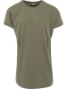Urban Classics Urban Classics Herren Long Shaped Turnup Tee in olive
