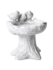 Beliani Vogelbrunnen JEZZA in Grau - (W) 37 x (H) 40 x (L) 37 cm