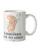 Mr. & Mrs. Panda Kaffeebecher Mundharmonika Ohooo mit Spruch in Weiß