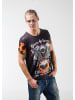 Roberto Geissini Biker Engine T-Shirt Schwarz