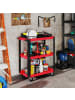 HOMCOM Werkzeugwagen-70,5L x 35B x 82,5H cm-Rot