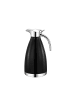 Cheffinger Thermoskanne 1,8L Isolierkanne Teekanne Thermosflasche Kaffeekanne in Schwarz