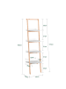 SoBuy Leiterregal in Hell Eiche - (W) 39 x (H) 170 x (L) 44 cm