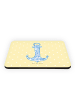 Mr. & Mrs. Panda Magnet Anker Blau ohne Spruch in Gelb Pastell