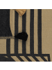 Beliani Kuscheldecke THAPREK in Beige/Schwarz - (W) 130 x (H) 0.3 x (L) 170 cm