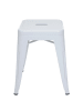 MCW 2er-Set Hocker A73 im Industriedesign, Weiß