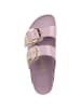 Birkenstock Sandale Arizona Big Buckle Naturleder Lack schmal in lila