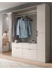 Inn.Furn Garderobe Set in kaschmir 212 cm, Garderobenschrank mit Spiegel