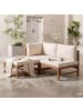 home24 Loungeset Bayton 3-teilig Kombi D in Beige / Braun