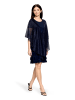 Vera Mont Cape im Glitzer-Look in Blue/Black
