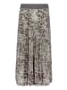 Betty Barclay Plisseerock mit Gummizug in Grau/Beige