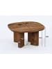 FineBuy Couchtisch in Braun / Mango / 60x60x32