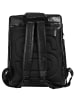 SPIKES & SPARROW Rucksack echt Leder in schwarz