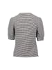 Zero  Strukturshirt mit kurzen Puffärmeln in BlackCream