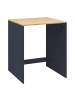 relaxdays Waschmaschinenschrank in Anthrazit/ Natur - (B)68 x (H)88 x (T)60 cm